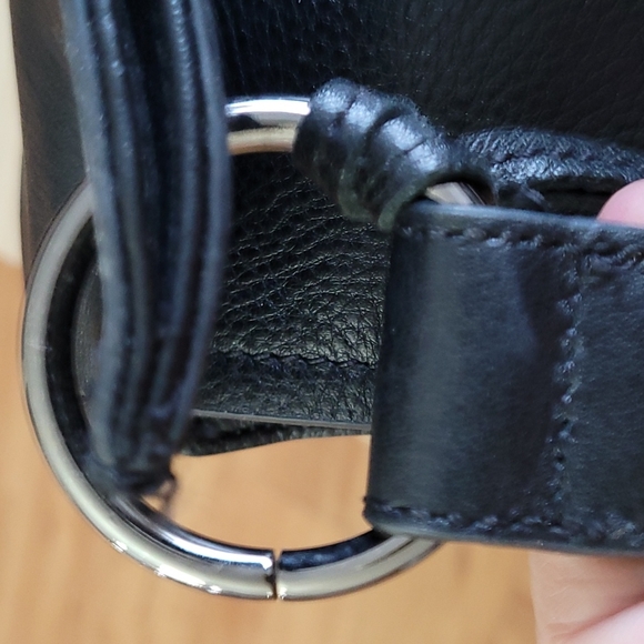 CLEMENTS RIBEIRO Black Pebbled Leather Cross-Body/Shoulder Bag - Picture 7 of 13